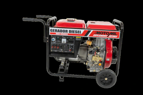 Gerador Diesel 7,5 KVA Trifásico 380V MDGT-8000CLE Motomil