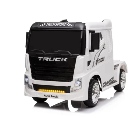 Caminhão Elétrico Com Controle Remoto 12V Branco Bel