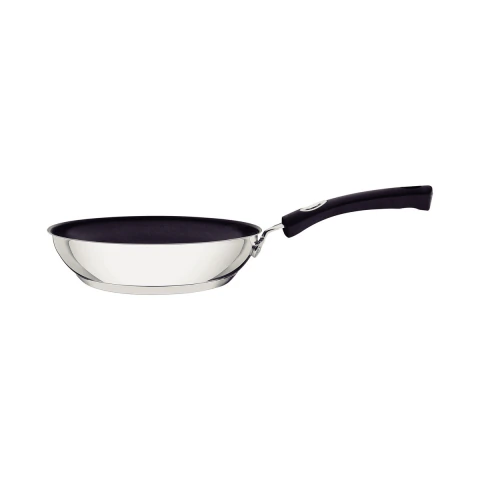 Frigideira 28 Cm Tramontina Solar Silicone Em Aço Inox Fundo Triplo Antiaderente