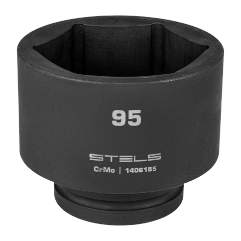 Soquete Impacto 1'' 95mm Aço Cromo Molibdênio Stels 1406155