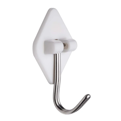 Gancho Adesivo Branco 0,3Kg 5 Unidades Fixação Forte Parede Kala