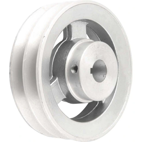 Polia Alumínio 2 Canais Perfil A 120mm com Furo 3/4" Vonder