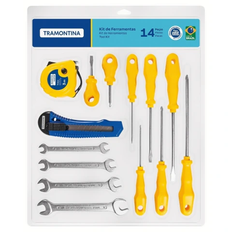 Kit de Ferramentas 14 Peças Versátil Garantia Total Proteção Desempenho Ecossistema Semicondutor Tramontina