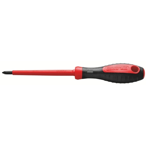 Chave de Fenda Isolada IEC 60900 Ponta Cruzada 10x200 mm (3/8x8") Tramontina PRO