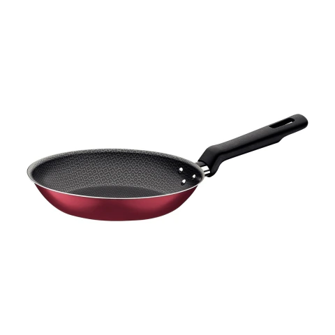Frigideira Tramontina Loreto 22 cm 1,1 L Alumínio Antiaderente Starflon Max Vermelha Cabo Baquelite