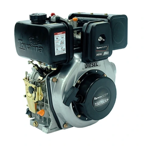 Motor Multiuso Diesel Toyama TDE70EXP 6.7HP 7.0HP Eixo 1'' 296cc Partida Elétrica