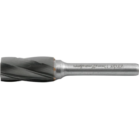 Lima Rotativa Cilíndrica p/ Alumínio 12x25 c/ Haste 6 Vonder