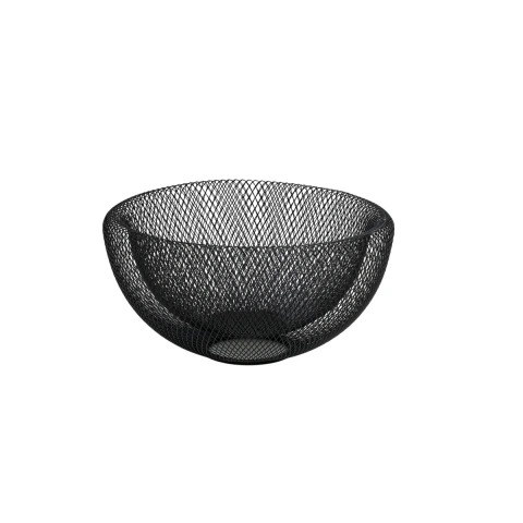 Cesto Multiúso Tramontina Luce Aço Carbono 247x247 mm Fruteira Aramada Organizador de Bancada