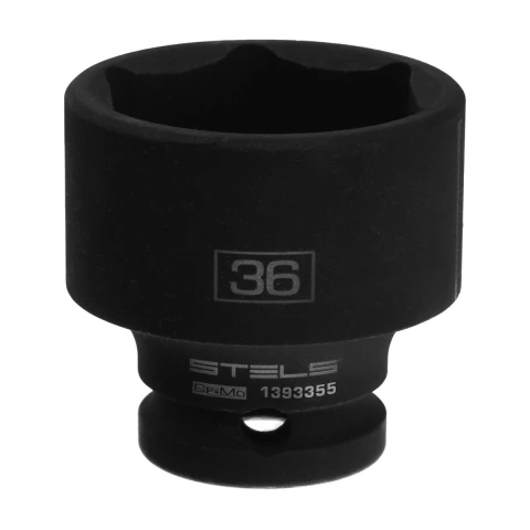 Soquete Impacto 1/2 Sextavado 36mm Aço CrMo Stels - Força e Durabilidade