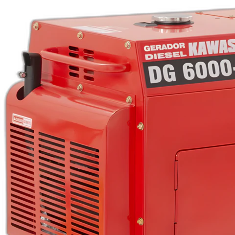 Gerador à Diesel Dg6000Es 120/240V Biv 4600W Kawashima
