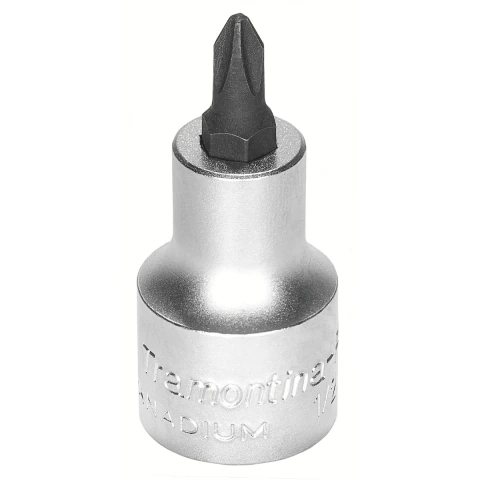Soquete em Aço Cromo Vanádio Ponta Cruzada NR1 - Encaixe 1/2" Tramontina PRO