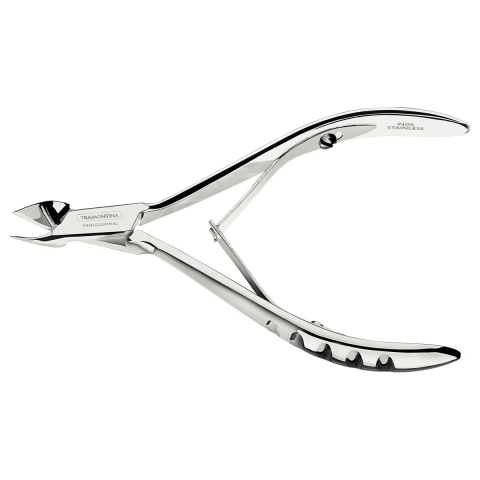 Alicate De Cutícula Tramontina Em Aço Inox Com Mola Dupla Profissional Esterilizável Em Autoclave