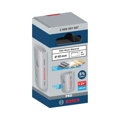 Serra Copo Bosch Pro Multi Material Cobalto 40 mm 1.9/16''