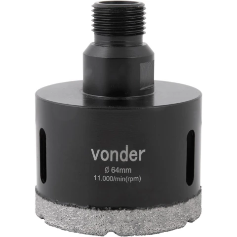 Serra Copo Diamantada para Esmerilhadeira 64 mm Vonder