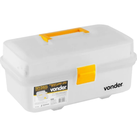 Caixa Plástica Cpv 0350 com 2 Bandejas Vonder