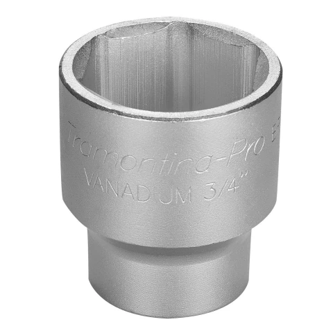 Soquete Sextavado Aço Cromo Vanádio 60mm 3/4'' Tramontina PRO Perfil Hyper Drive DIN 3124