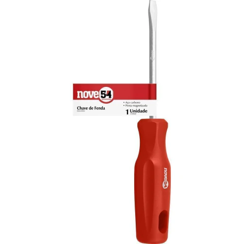 Chave fenda 5/16x4" aço carbono - Nove54