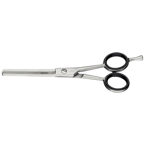Tesoura Para Cabelo Tramontina Fio Desbaste 5,5 Aço Inox Profissional Com Anéis De Silicone E Apoio