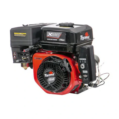 Motor Gasolina Toyama 6,5HP 196cc 4T OHV Eixo 3/4'' Multiuso com Sensor de Óleo e Partida Elétrica TE65EKX