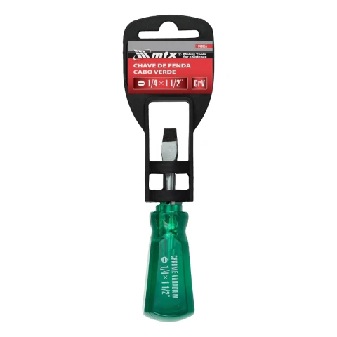 Chave De Fenda Sl6 38 Mm Crv Cabo Verde 1 Peça Mtx