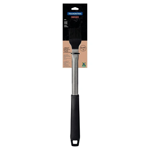 Pincel Culinário Tramontina Churrasco Black Silicone Inox 230 °C Cabo Polipropileno Profissional
