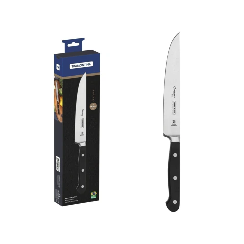 Faca Para Cozinha Tramontina Century Lâmina 6 Polegadas Aço Inox Cabo Policarbonato