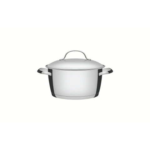 Caçarola Funda Tramontina Allegra Aço Inox Fundo Triplo 16 Cm 1,5 L Indução
