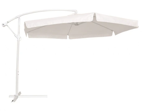 Ombrellone Suspenso Manivela 2,50M Branco Bel Lazer