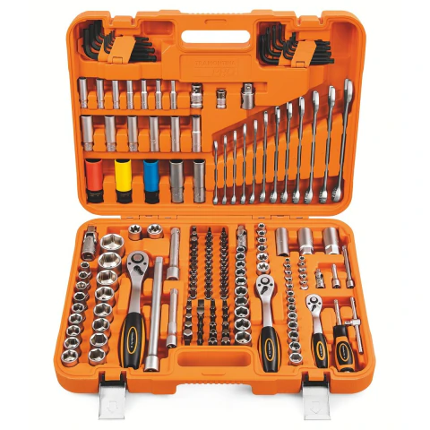 Kit de Ferramentas para Oficinas 176 Peças Tramontina PRO Aço Cromo Vanádio e Molibdênio Completo
