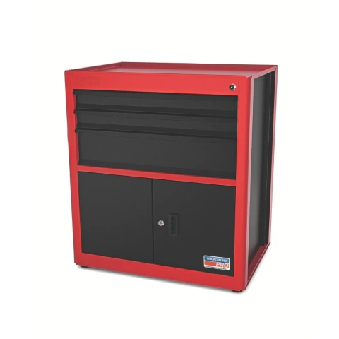 Módulos para Bancada 3 Gavetas 75mm 20kg 155mm 30kg 2 Portas Aço Tramontina PRO
