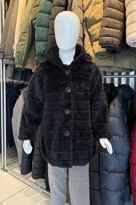 Aluguel KIDS Casaco Pelo Urso Preto