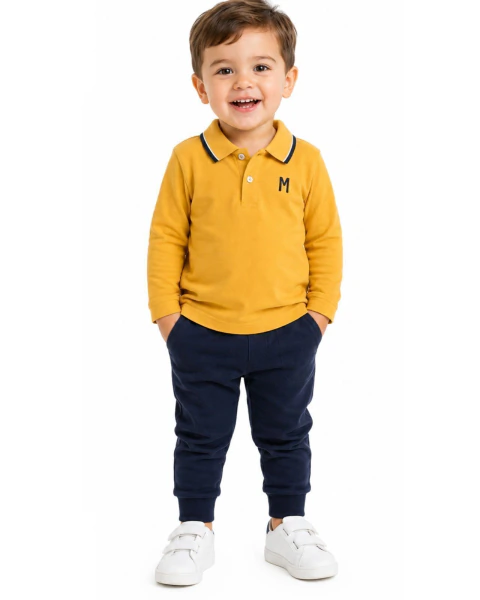 Blusa Manga Longa Polo Milon Infantil Masculina