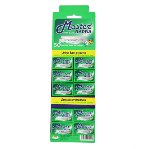 LAMINA MASTER BARBA VERDE C/50