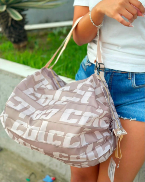 Bolsa dobrável Colcci nylon
