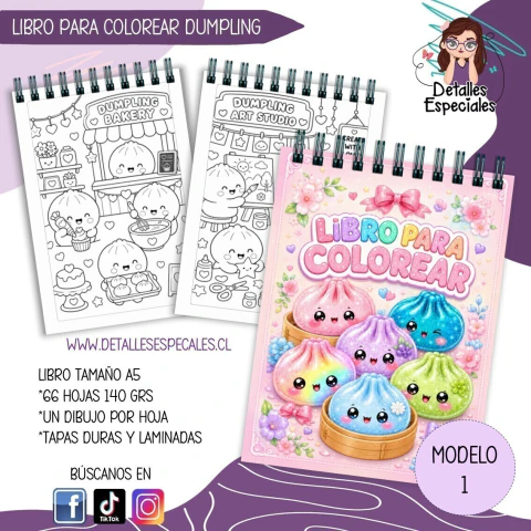 LIBRO PARA COLOREAR DUMPLING