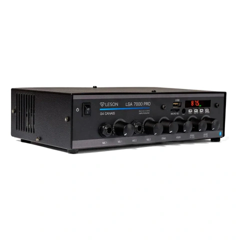 Amplificador Som Ambiente Bluetooth Le Son LS600W-PRO 300W 4 Canais USB/FM/SD