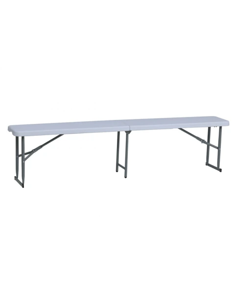 Banco Plegable Jardín Pro 180 Cm Blanco Kushiro Fbpi-180b