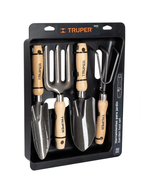 Juego De 4 Herramientas Para Jardin Truper 15030
