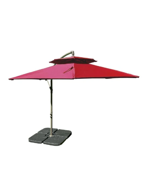 Sombrilla Banana Roja 2.7m Tromen 95-023-102