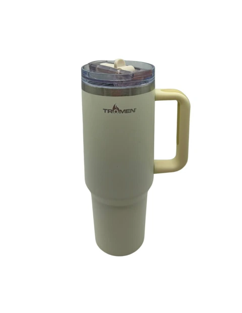 Vaso Termico 1200ml Blanco C Sorbete Antivuelco Tromen 95-023-133
