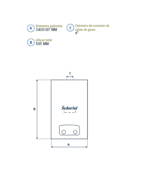 Calefon Evolution Max 14l Glp Señorial 330114