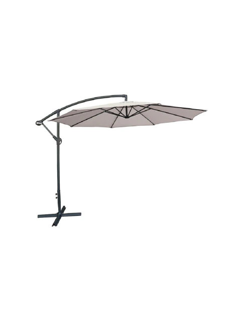 Sombrilla Lateral Jardin Aluminio 3 Mt Natural Sji-la3mn