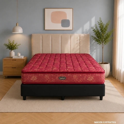 Colchón Luxor Bordeaux (Doble Pillow Top)