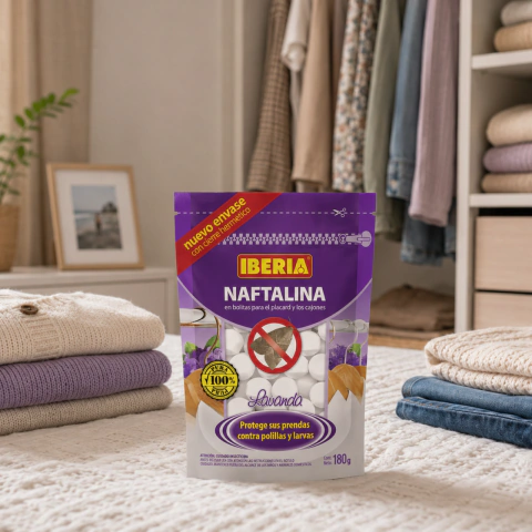 Naftalina 100% pura Perfumada Lavanda