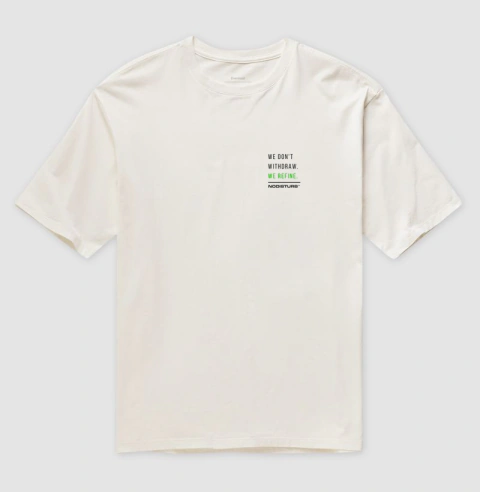 Camiseta Oversized - we don't withdraw. we refine. na internet