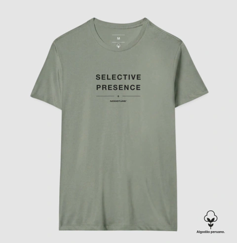 Camiseta Algodão Peruano - SELECTIVE PRESENCE na internet