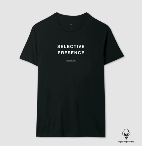 Camiseta Algodão Peruano - SELECTIVE PRESENCE - loja online