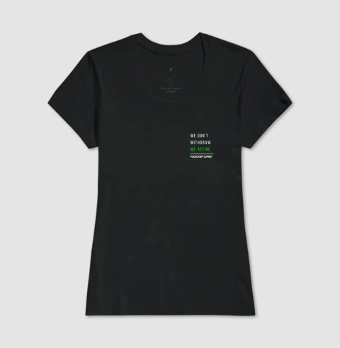 Camiseta Basica - we don't withdraw. we refine. - comprar online