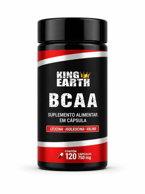 Bcaa Em Cápsulas Rei Terra Suplemento Fitness - 120 Caps