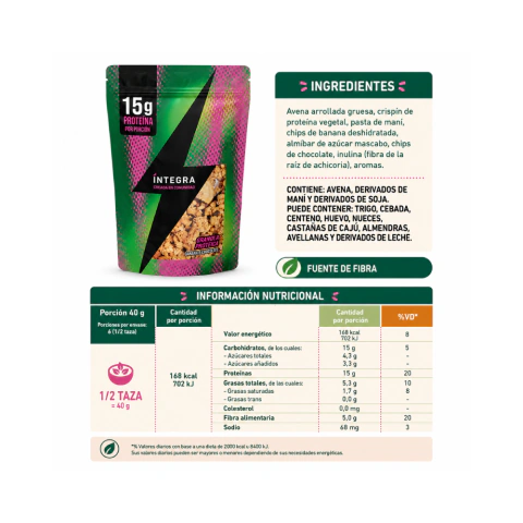 Granola íntegra en internet